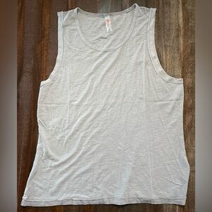Ⓜ️Mono B Women’s Gray Sleeveless Muscle Top ‎ NWT